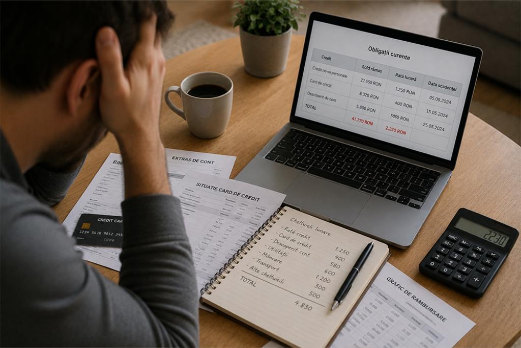 Ai rate la bancă, card de credit și descoperit de cont? Cum poți pune ordine în toate