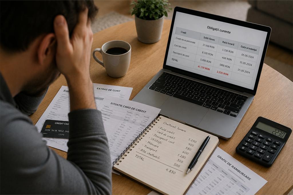 Ai rate la bancă, card de credit și descoperit de cont? Cum poți pune ordine în toate